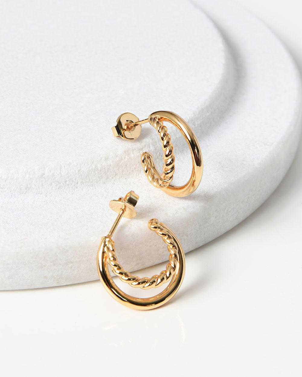 Aura 16k Gold Plated Earrings
