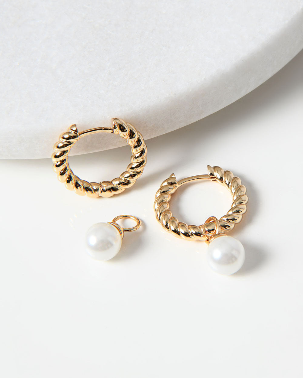 Melina 16k Gold 2 Way Earrings