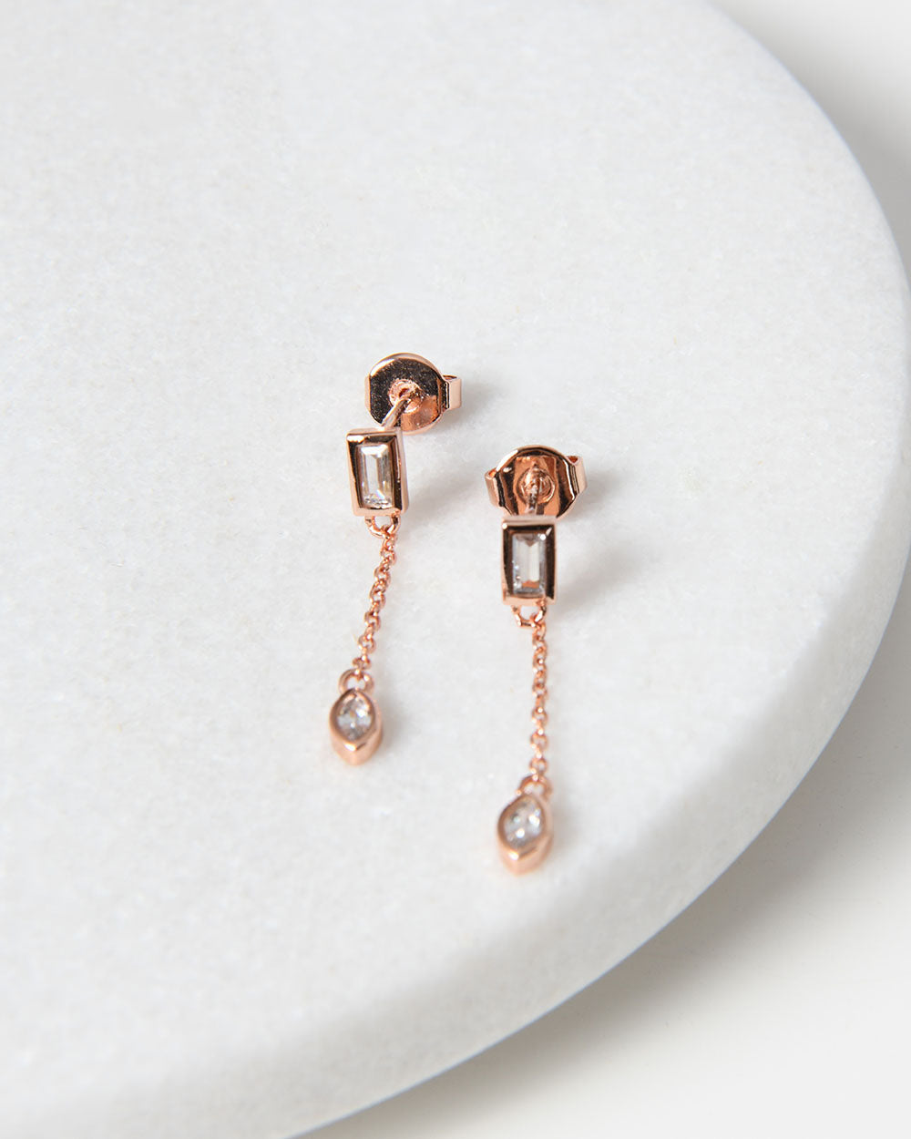 Diya Rose Gold 2pc Earring Set