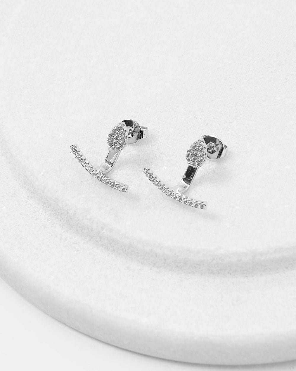 Allie Silver 2 Way Earrings