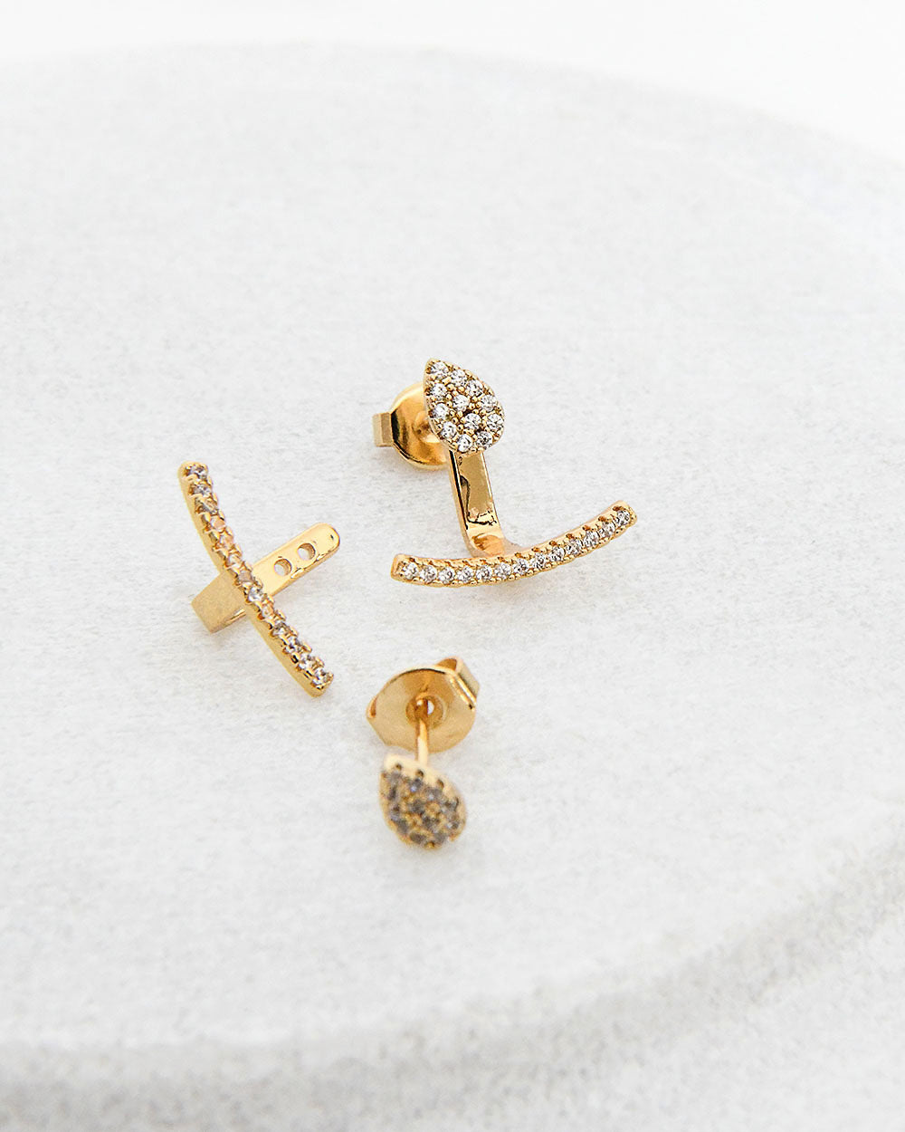 Allie 16k Gold 2 Way Earrings
