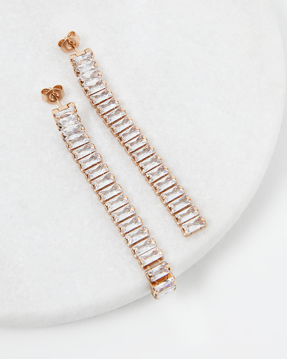 Elaine Rose Gold Earrings