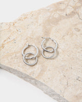Felicity Silver 2 Way Earrings