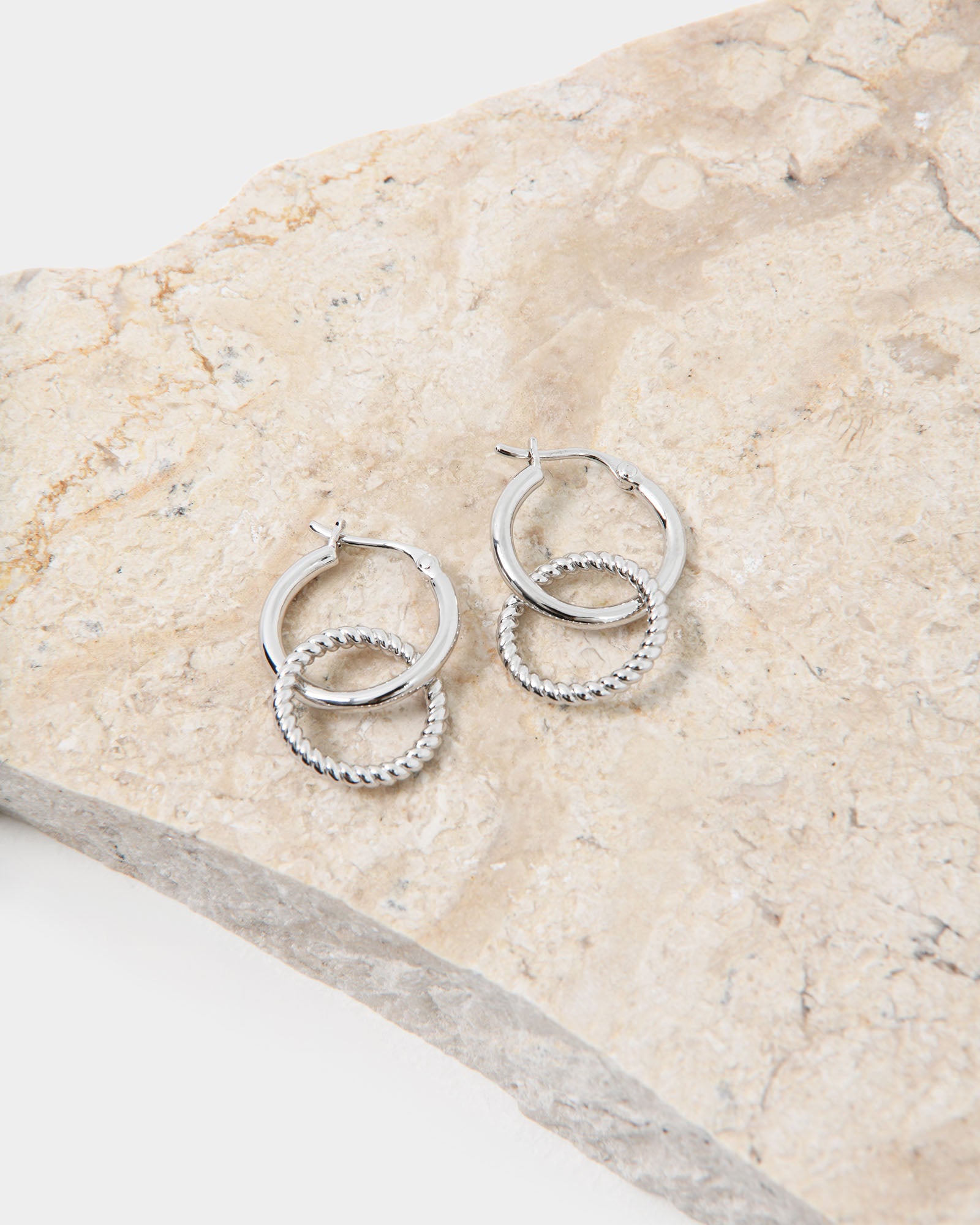 Felicity Silver 2 Way Earrings