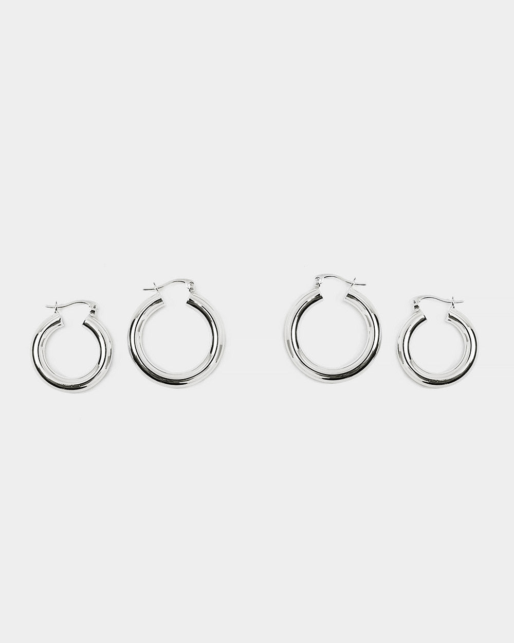 Rylie 2pc Silver Earring Set