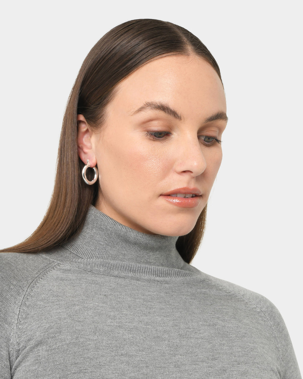 Rylie 2pc Silver Earring Set