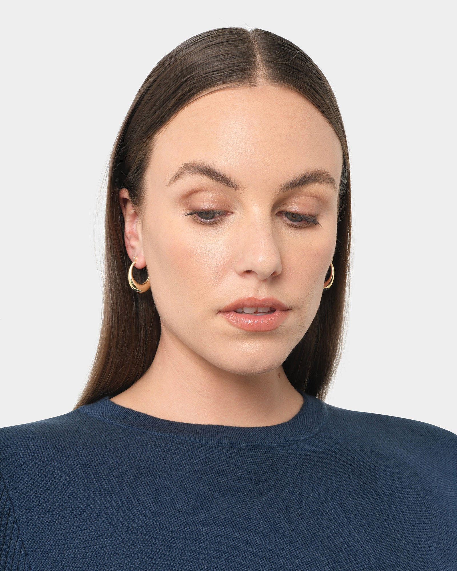 Jessi 16k Gld Pltd Oval Hoops