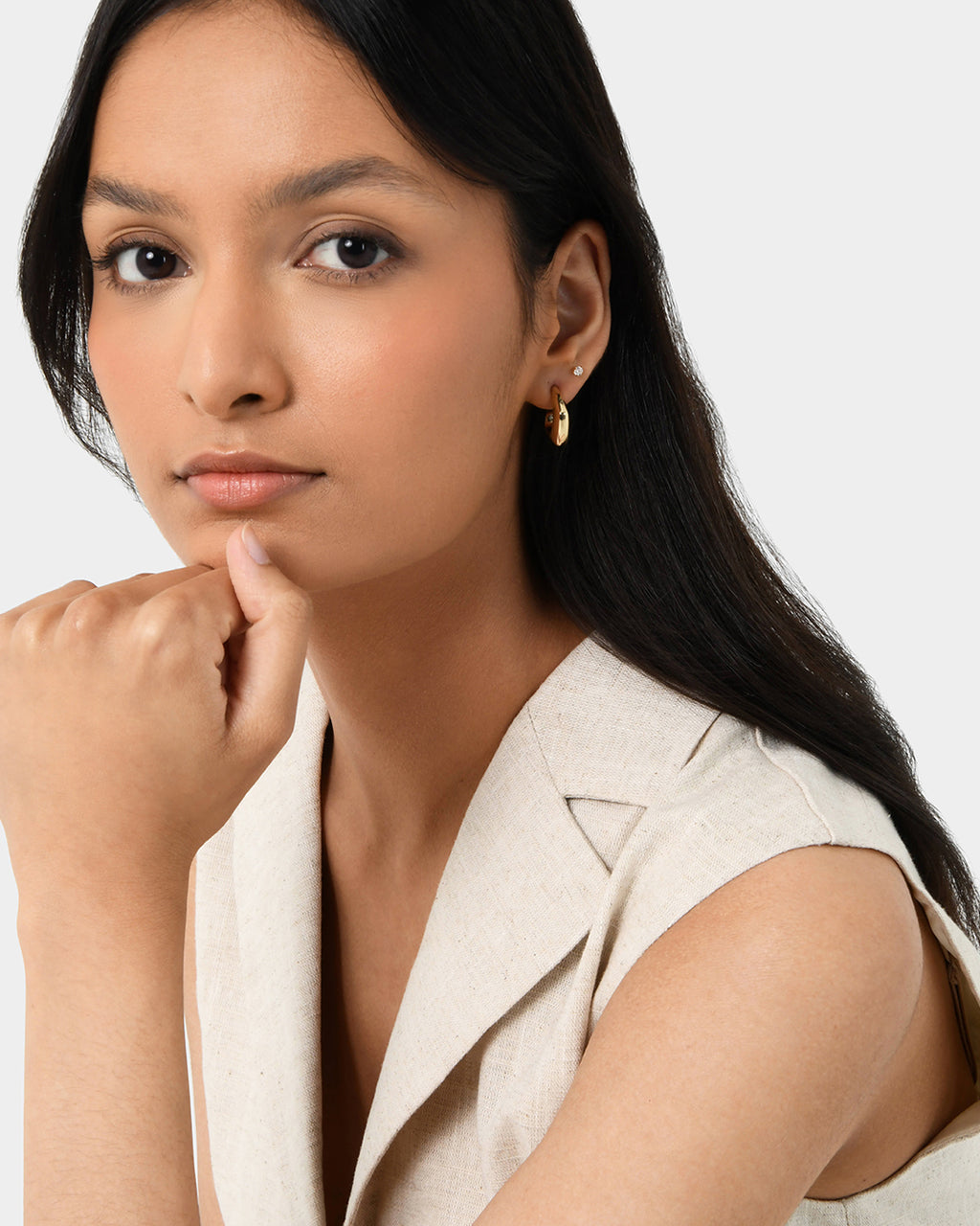 Sahana 16k Gold Plated Earring