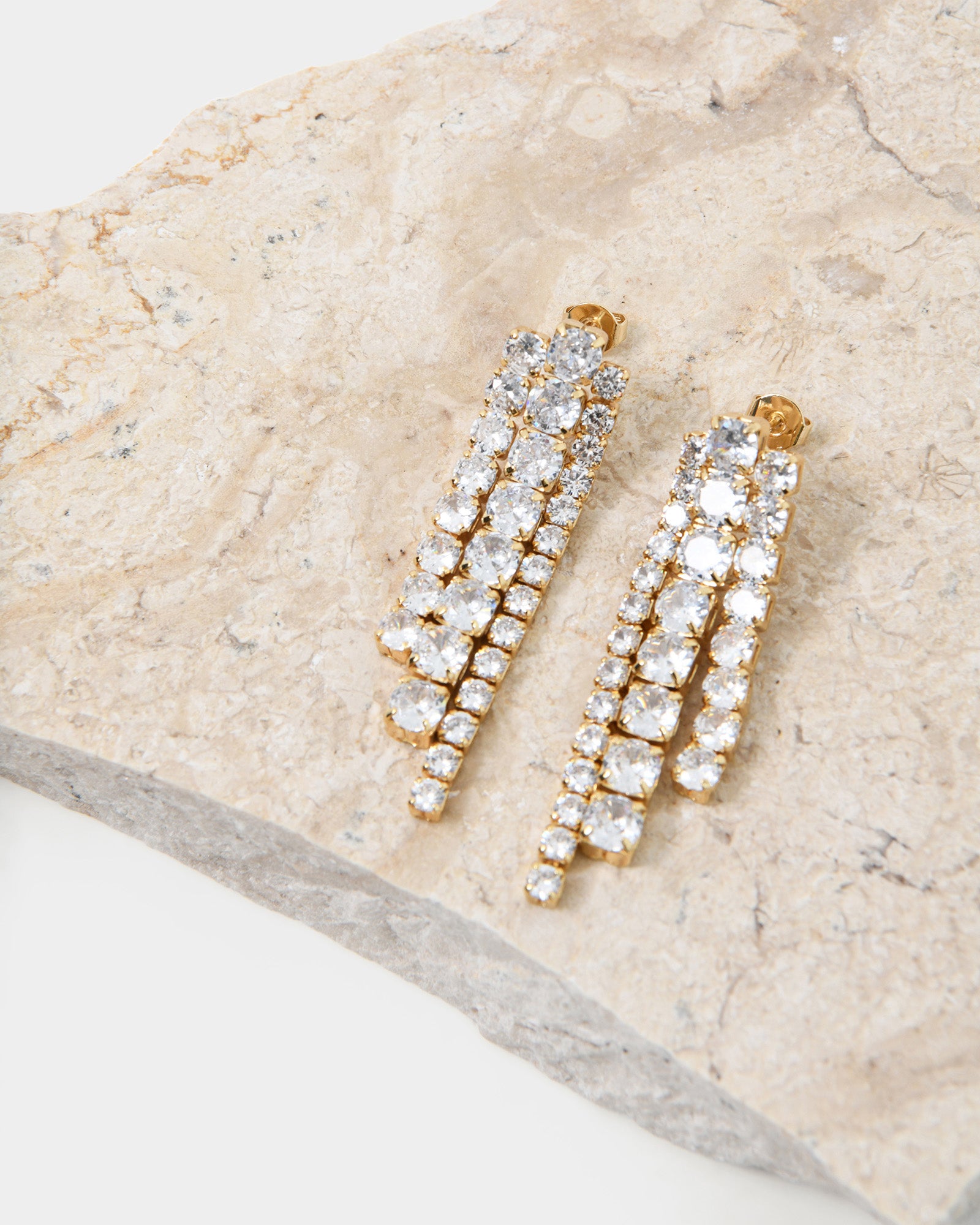 Abby 16k Gold Plated Earrings