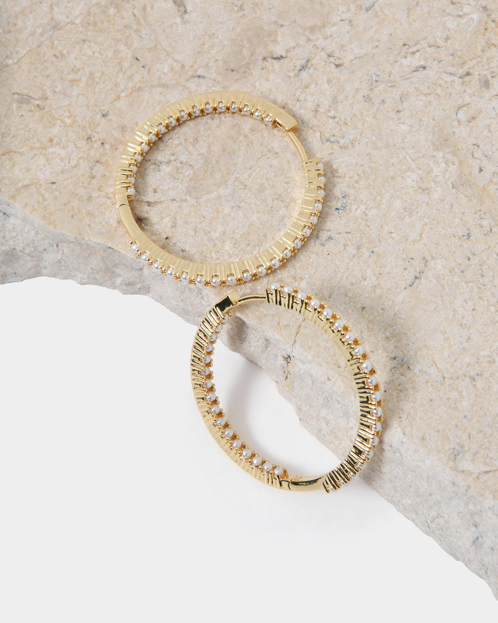 Alayah 16k Gold Hoop Earrings