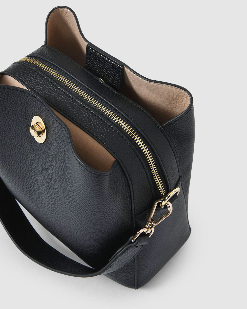 Ellia Leather 3 Strap Bag
