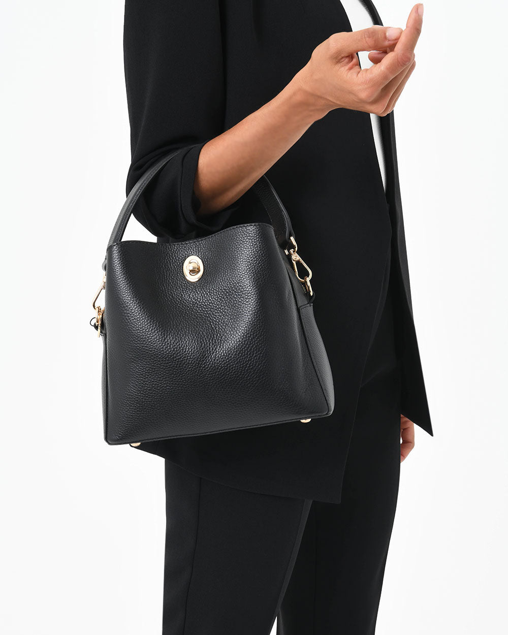 Ellia 2 Leather 3 Strap Bag