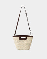 Rome Leather Palm Leaf Bag S