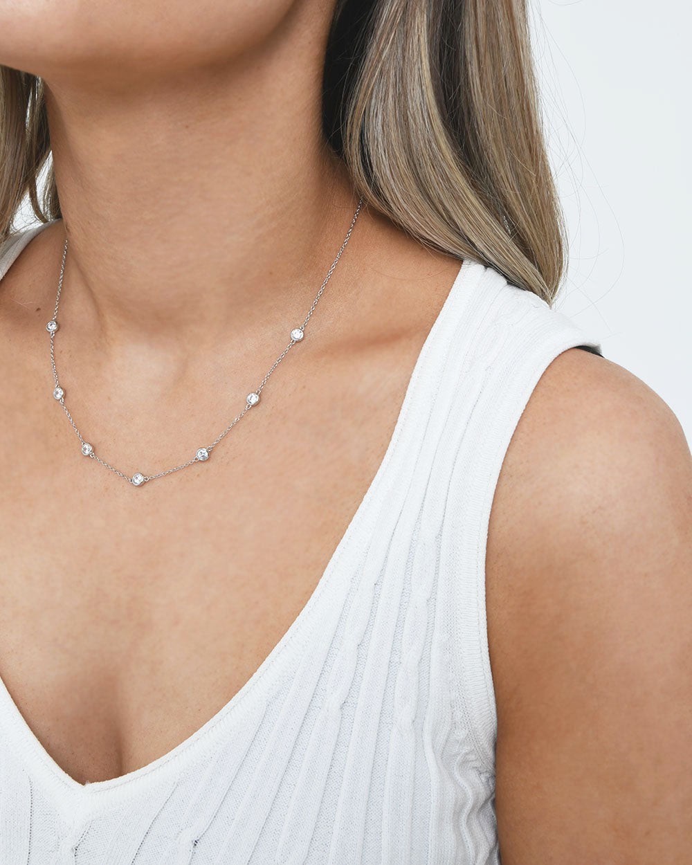 Sara Sterling Silver Necklace