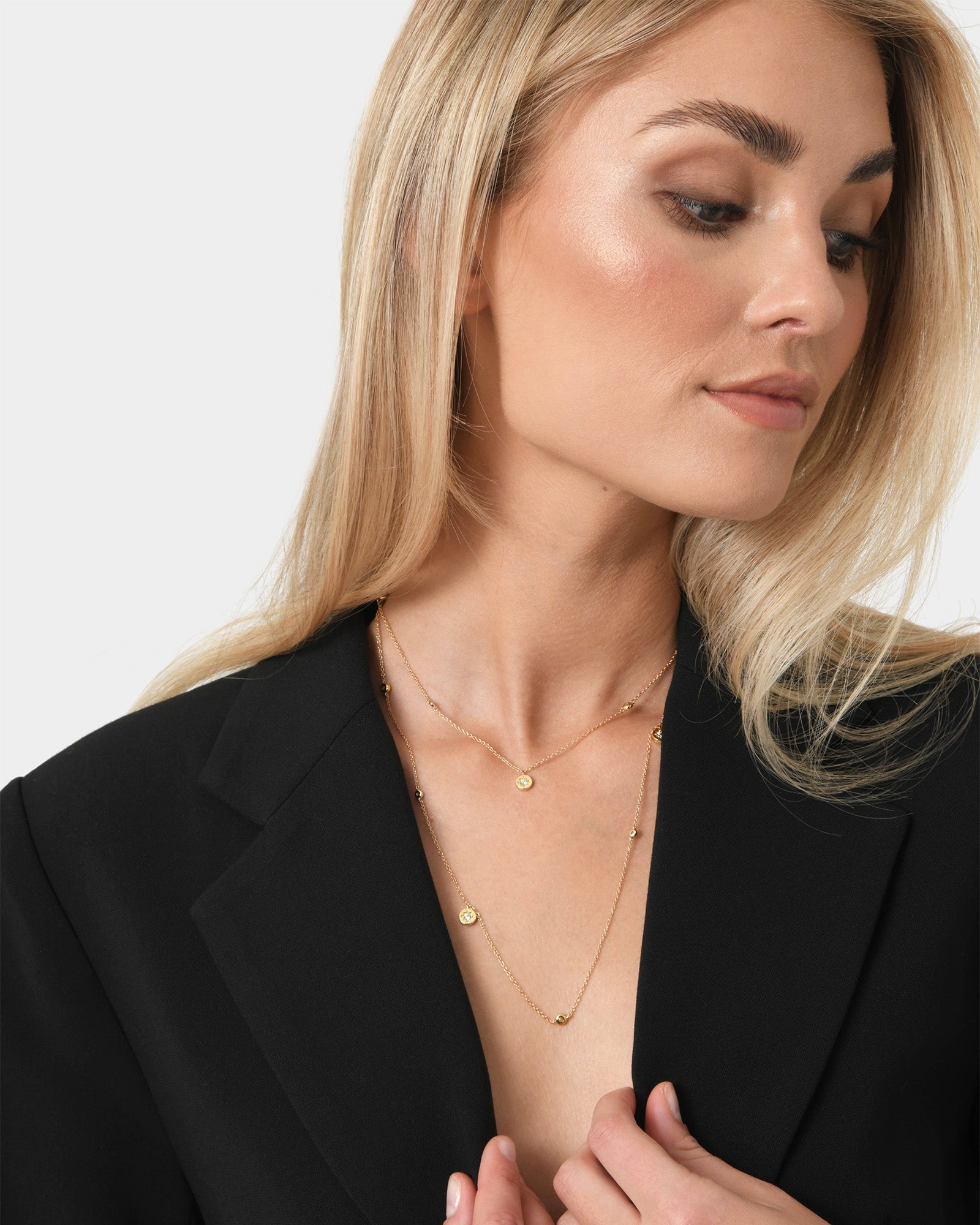 Harlie 16k Gold Long Necklace