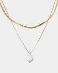 Ines 16k Gold 2pc Necklace Set