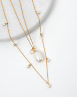 Diane 16k Gold 2pc Necklace