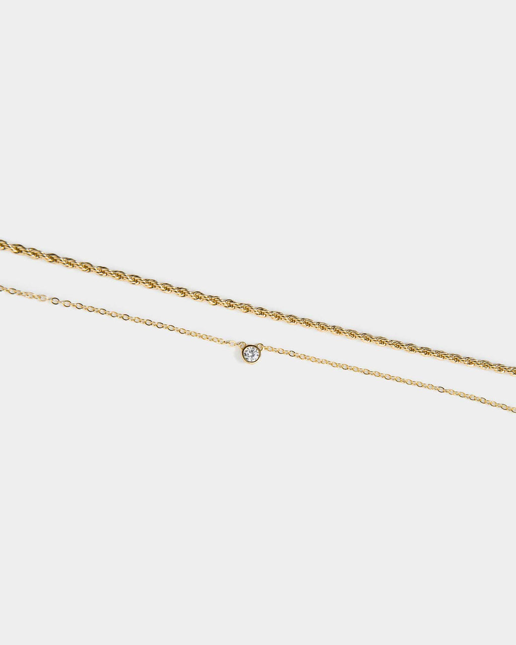 Kingsly Gold 2pc Necklace Set