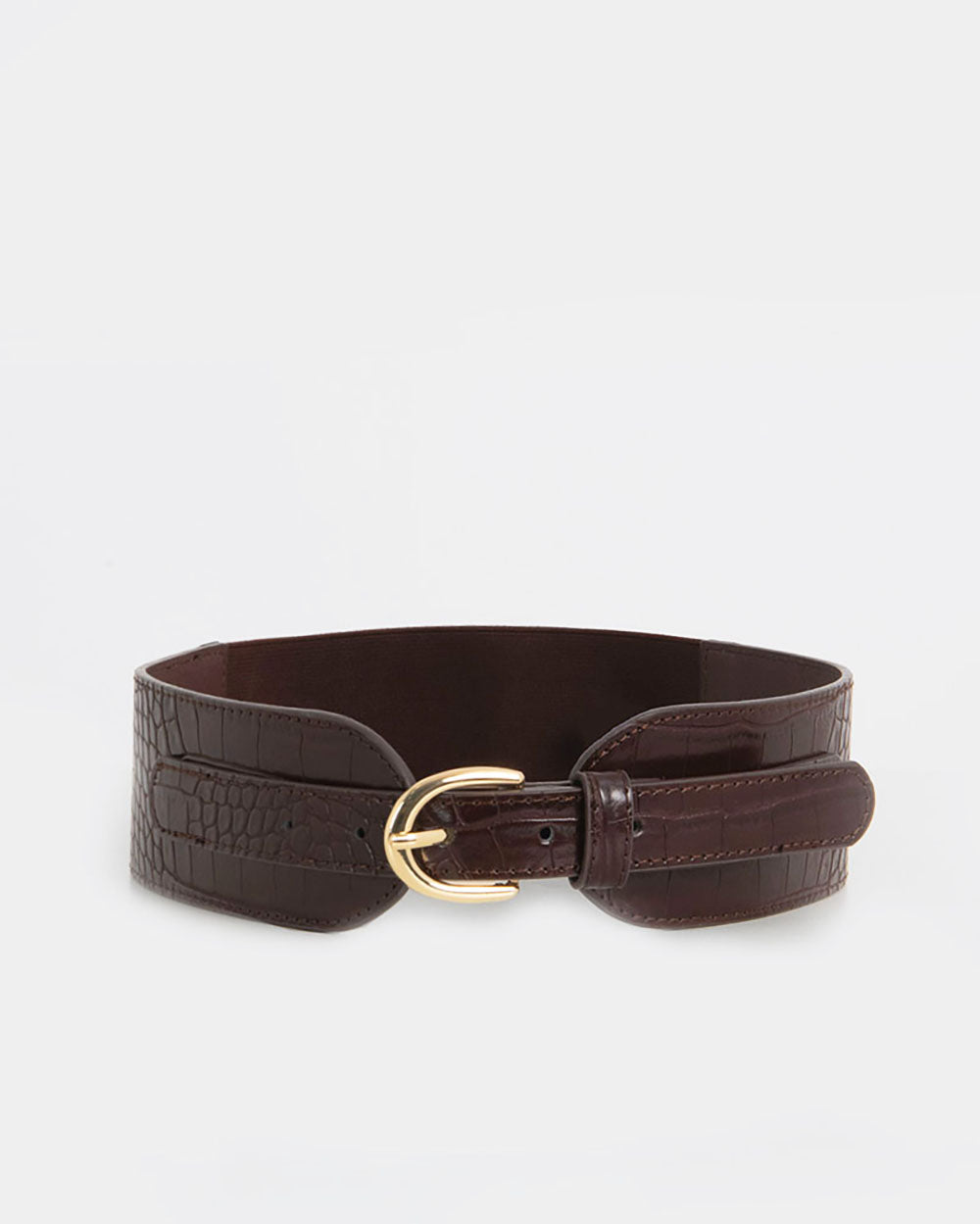 Iris Croc Elastic Belt