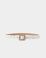 Nahla Leather Quilted Belt
