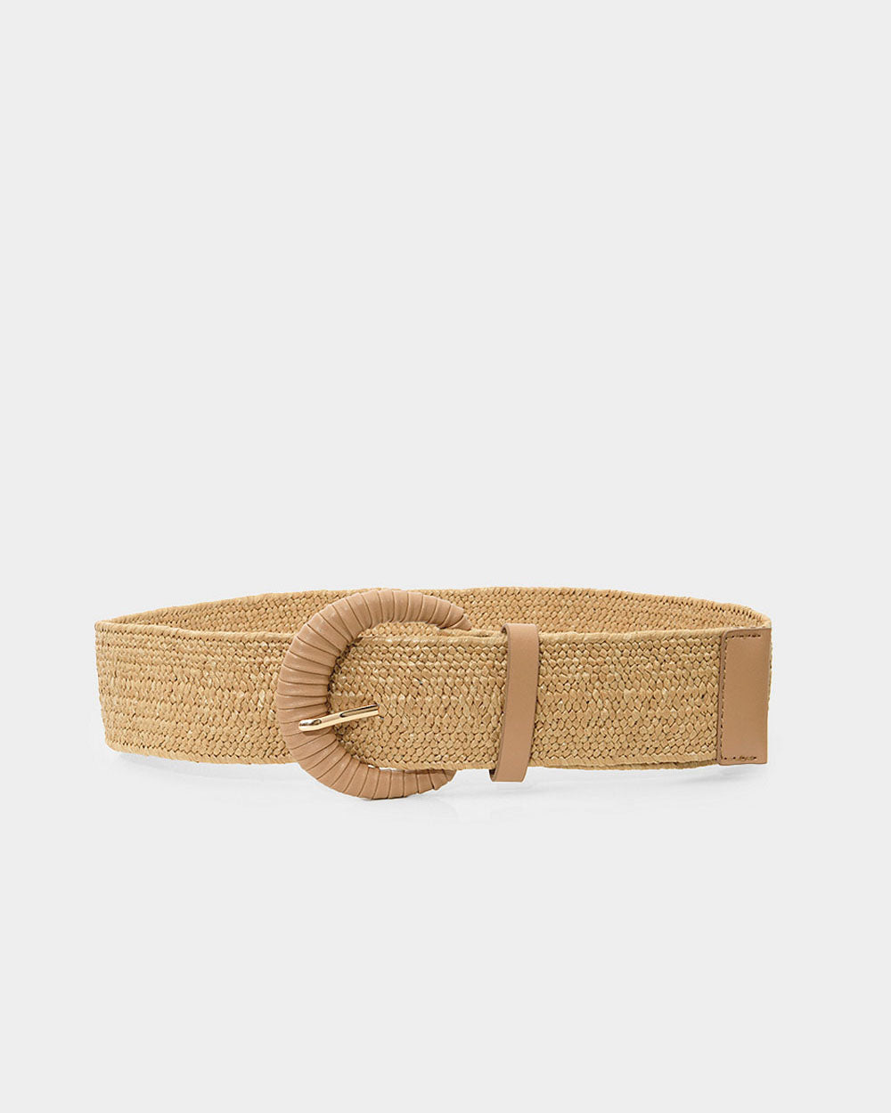 Hallie Raffia Elastic Belt