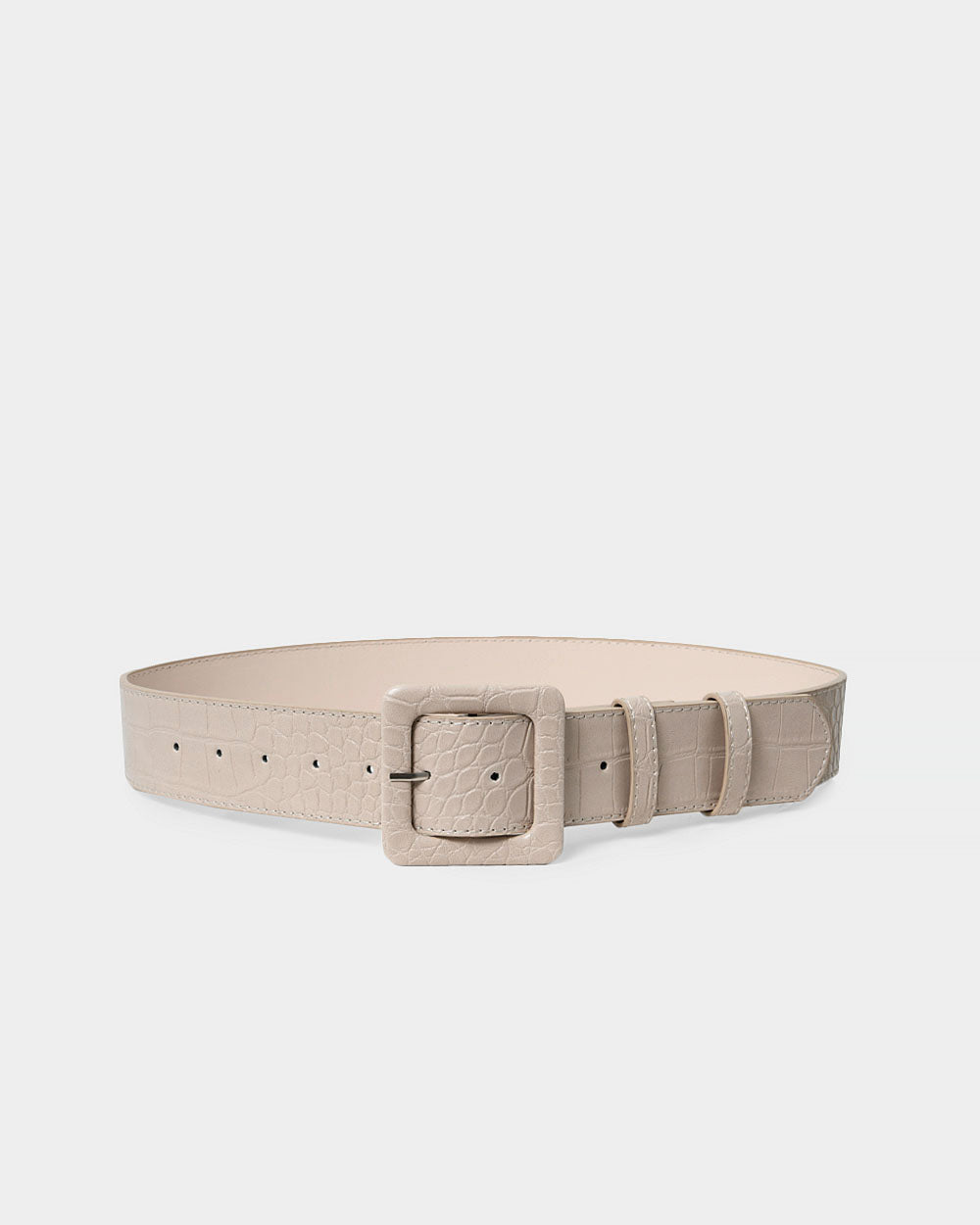 Bree Croc Covered Buckle Belt