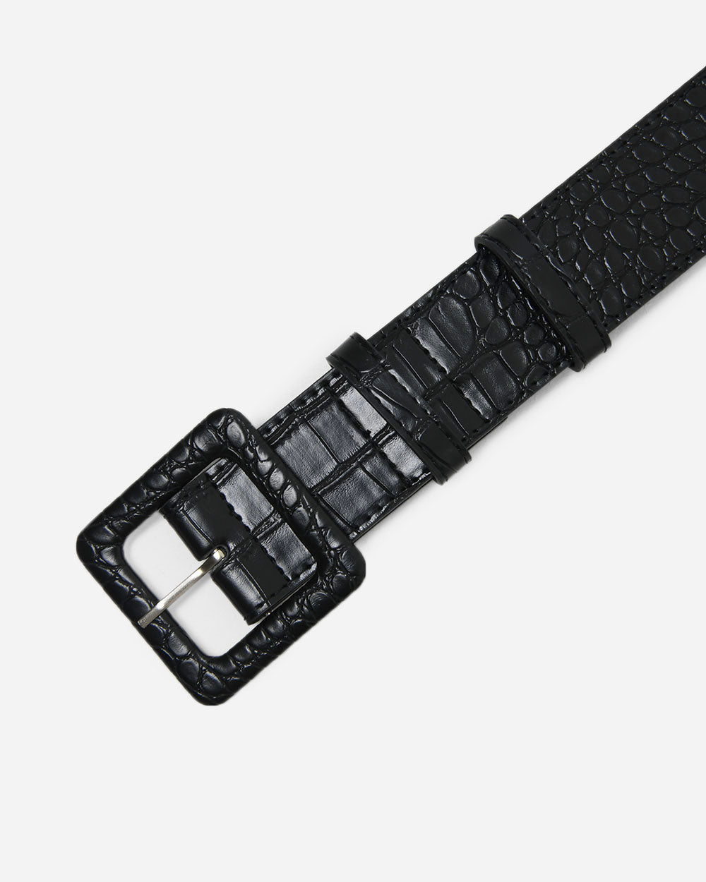 Bree Croc Covered Buckle Belt
