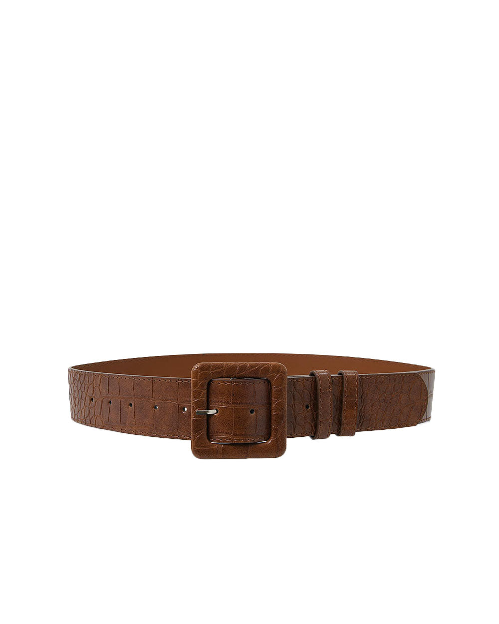 Bree Croc Covered Buckle Belt