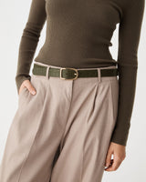 Geneva Croc Belt