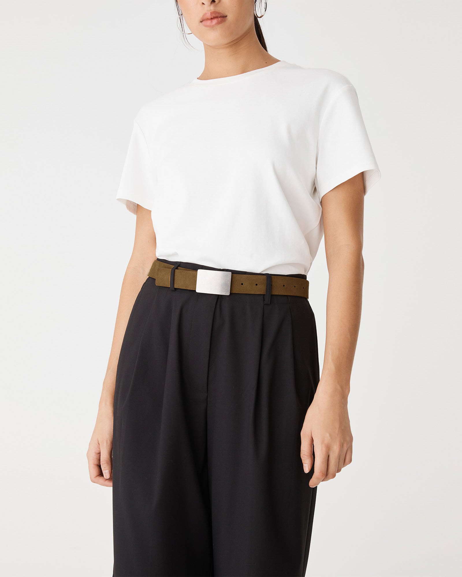 Aspen Suede Leather Belt