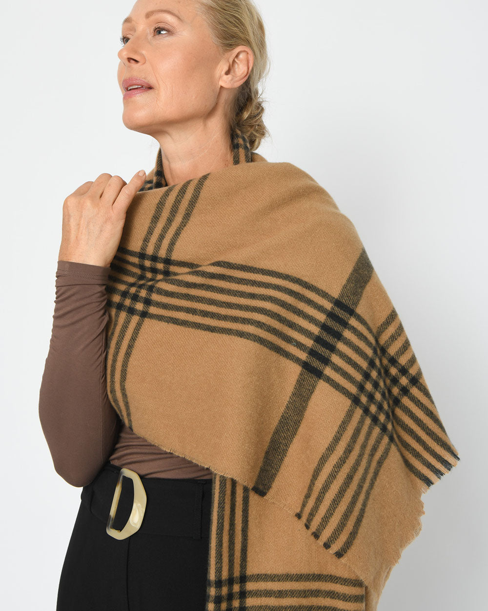 Shyla Checked Scarf