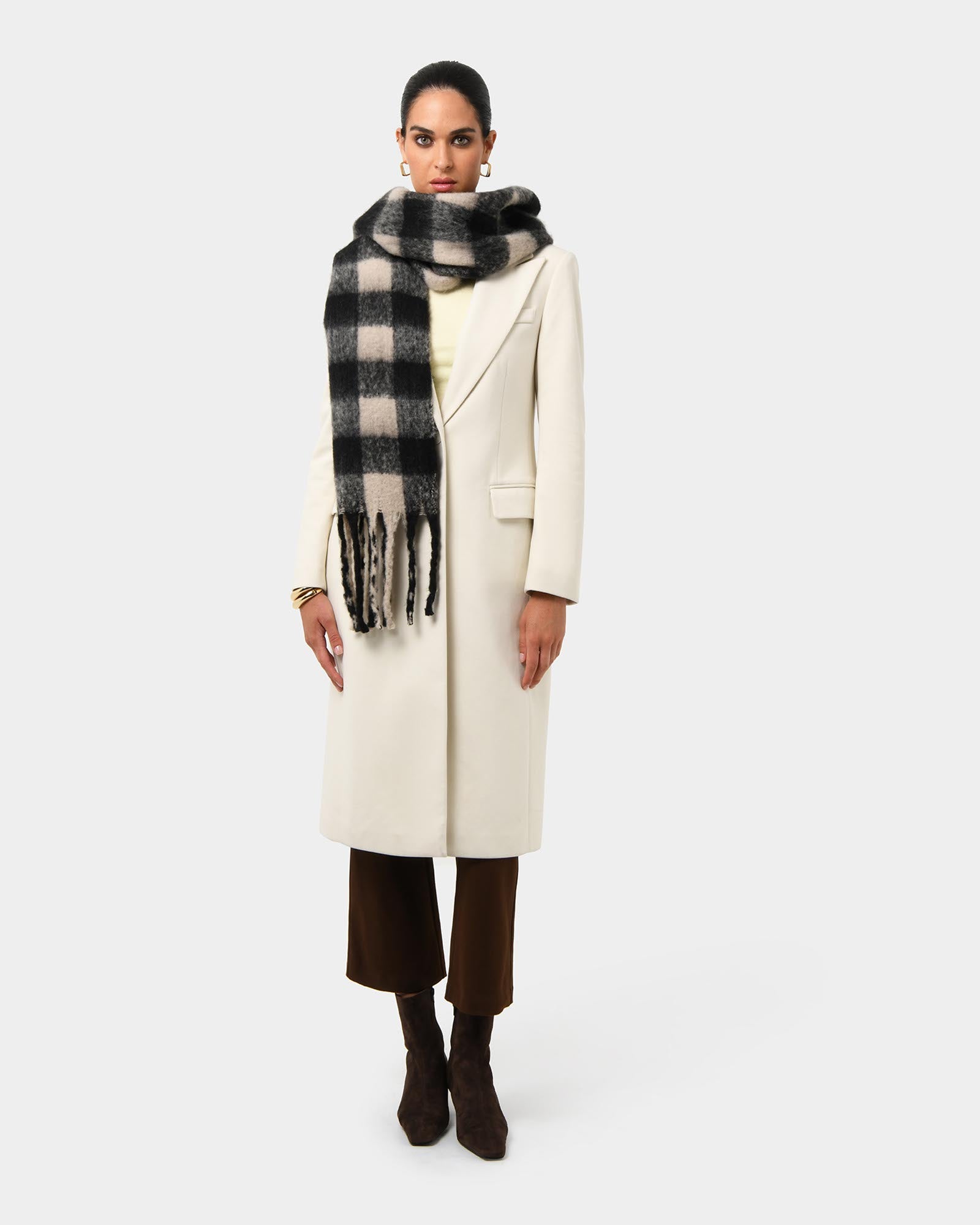 Elle Checked Scarf