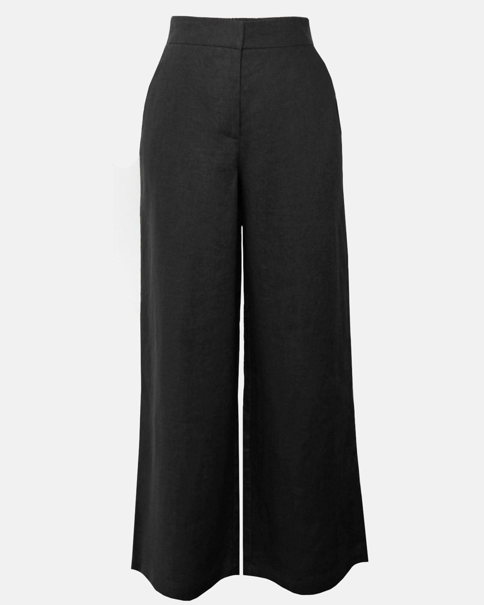 Ami Linen Elastic Back Pants