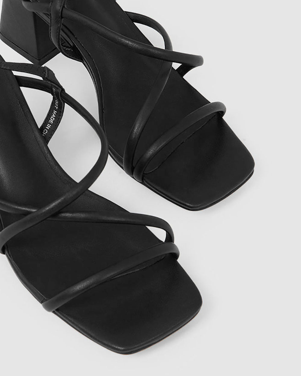 Emelia Leather Strap Heel