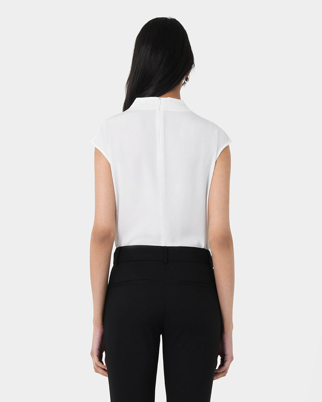 Mallory Draped Shoulder Blouse