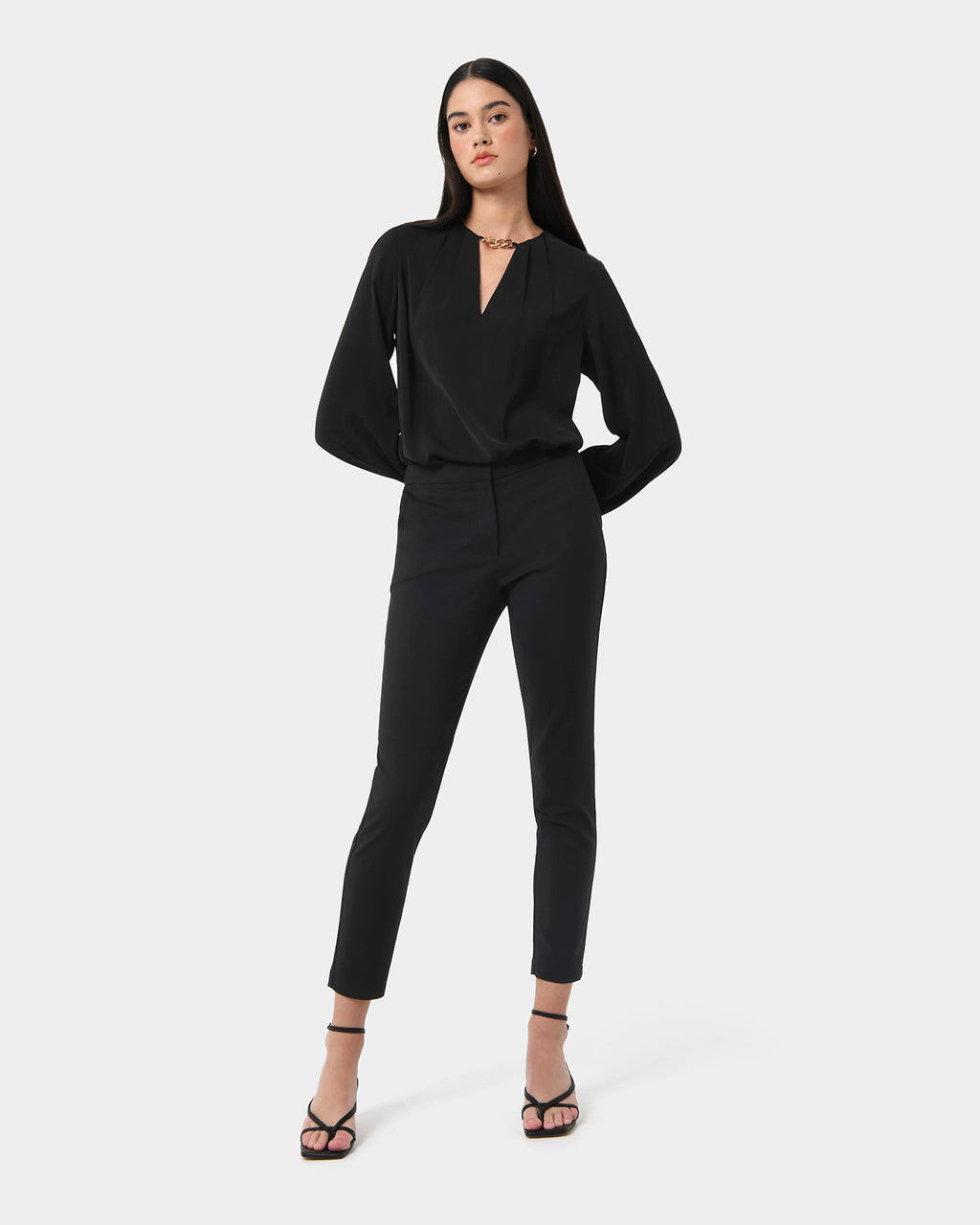 Ivette Chain Neck Blouse