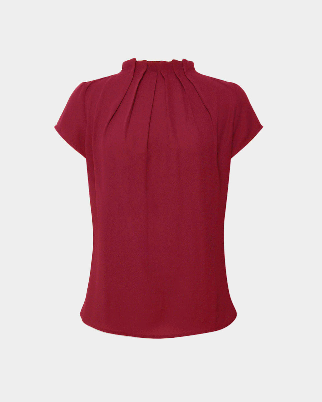 Olivia Pleated High Neck Top