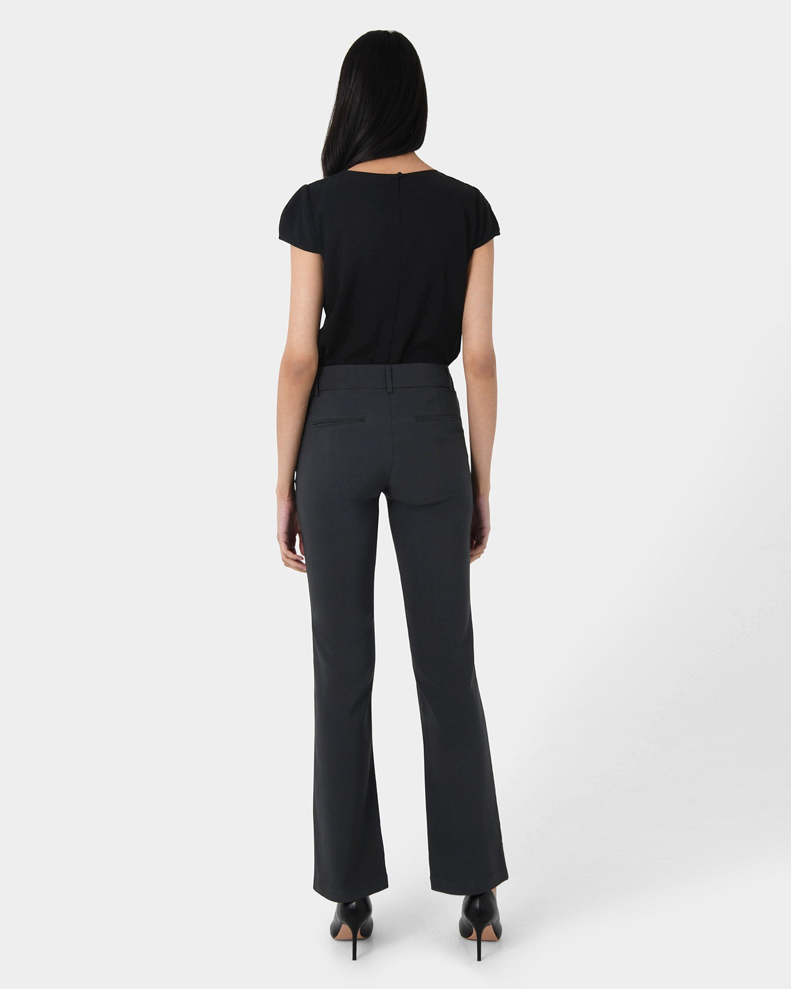 Tamera Pleated Round Neck Top