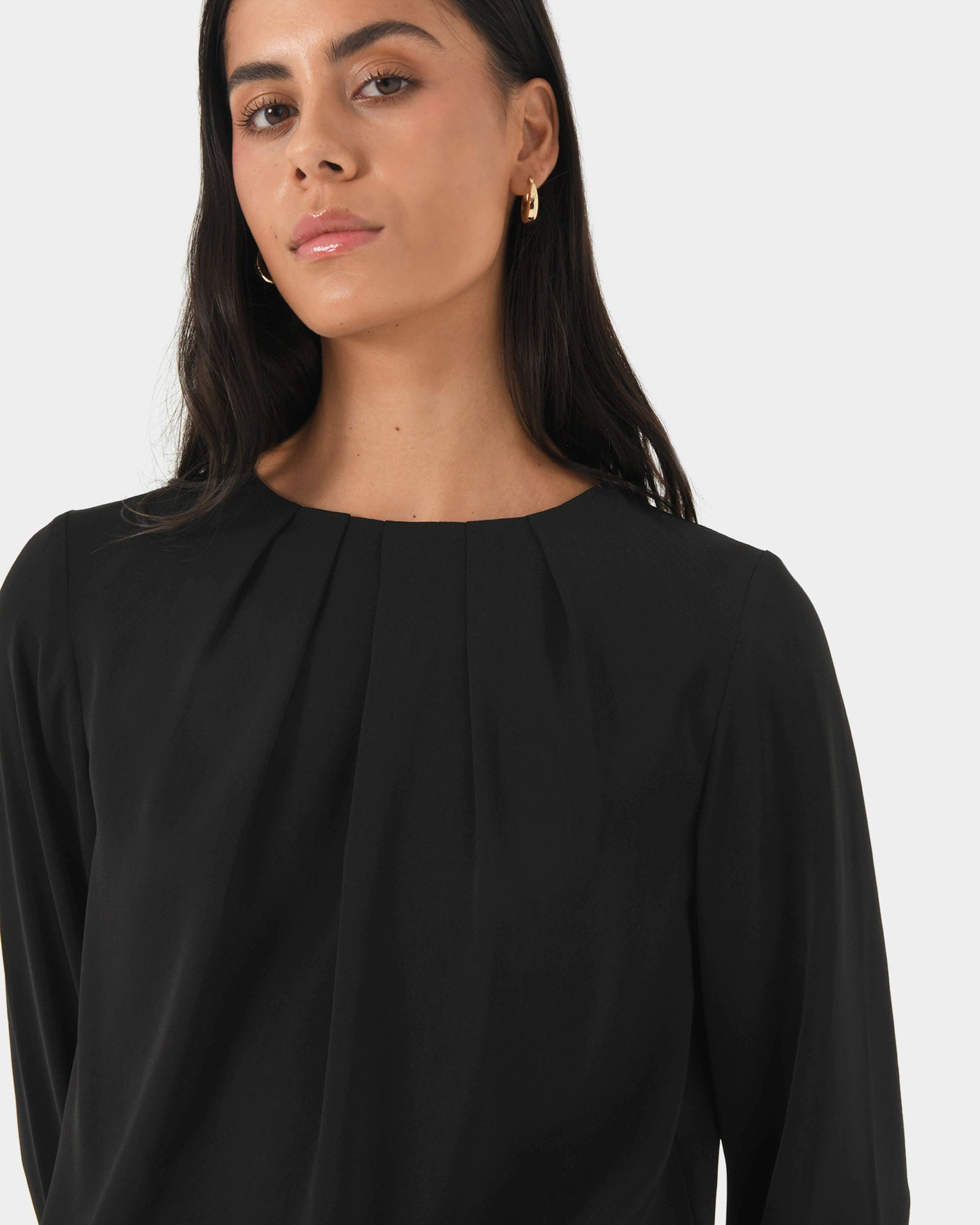 Tiana Pleat Neck Top