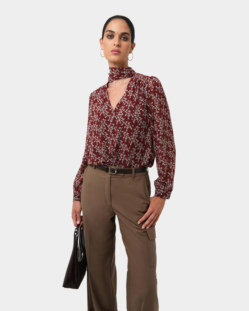 Rema Floral Tie Blouse