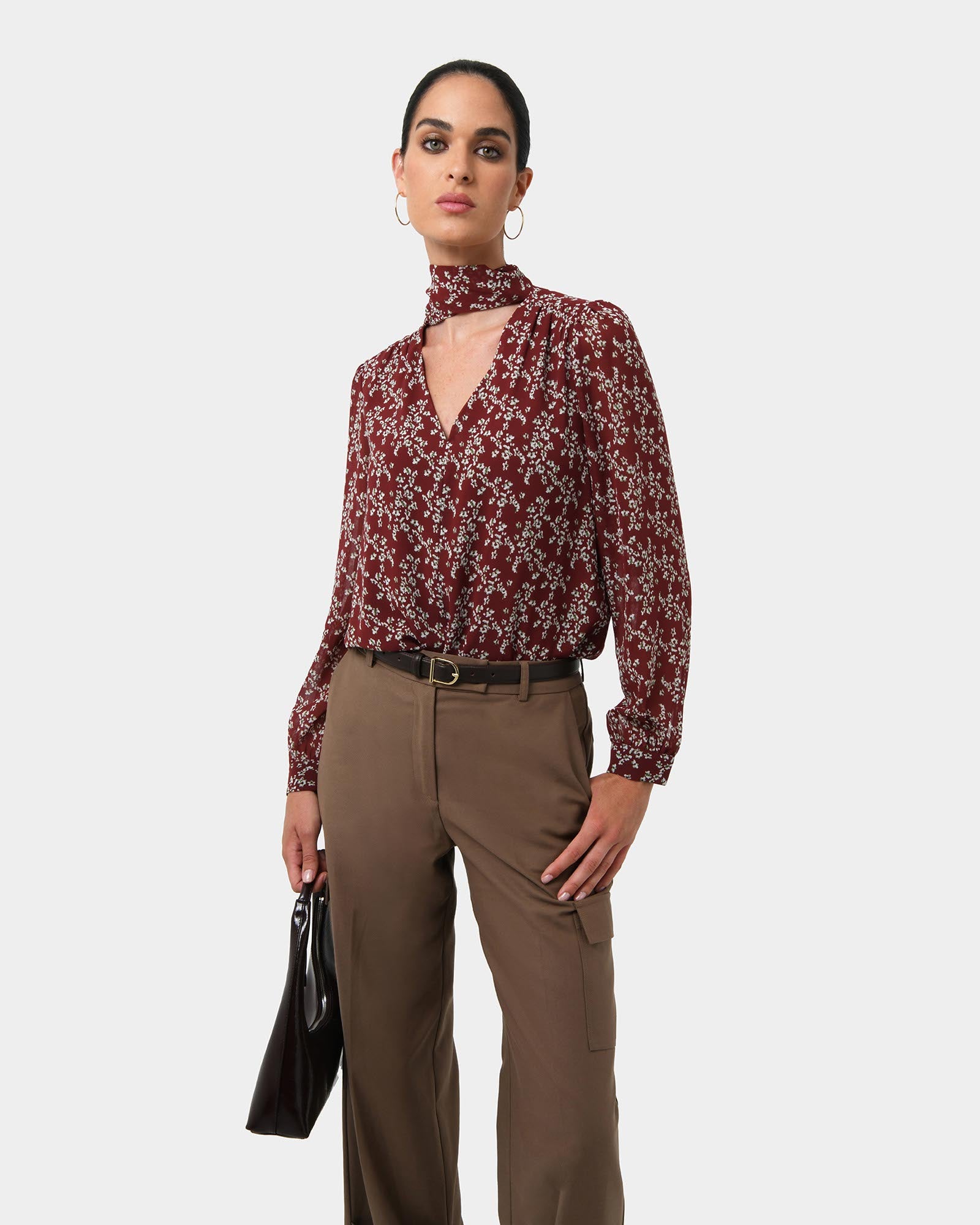 Rema Floral Tie Blouse